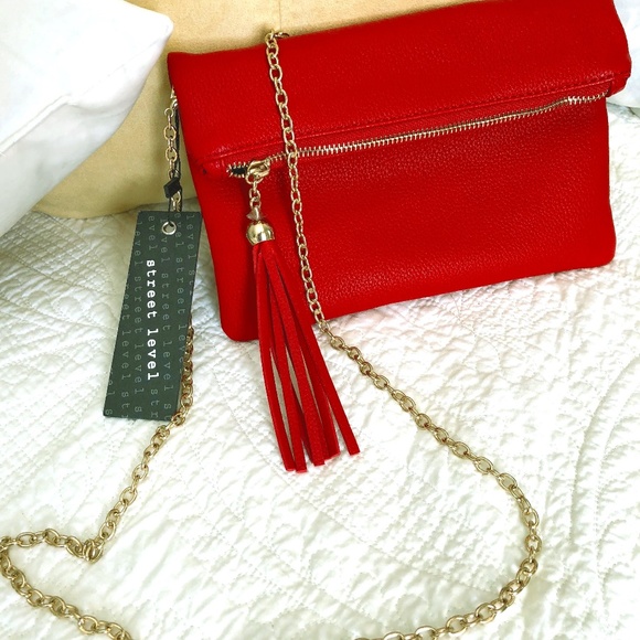 Street Level Handbags - Classic Red Handbag